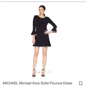 Black Michael Kors dress w/white trim - NEVER WORN